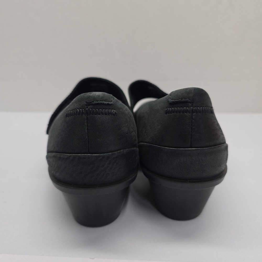 ECCO Felicia Black Leather Mary Jane Wedge Shoes 28604302001 Size 38 US 7-7.5 - Picture 5 of 10